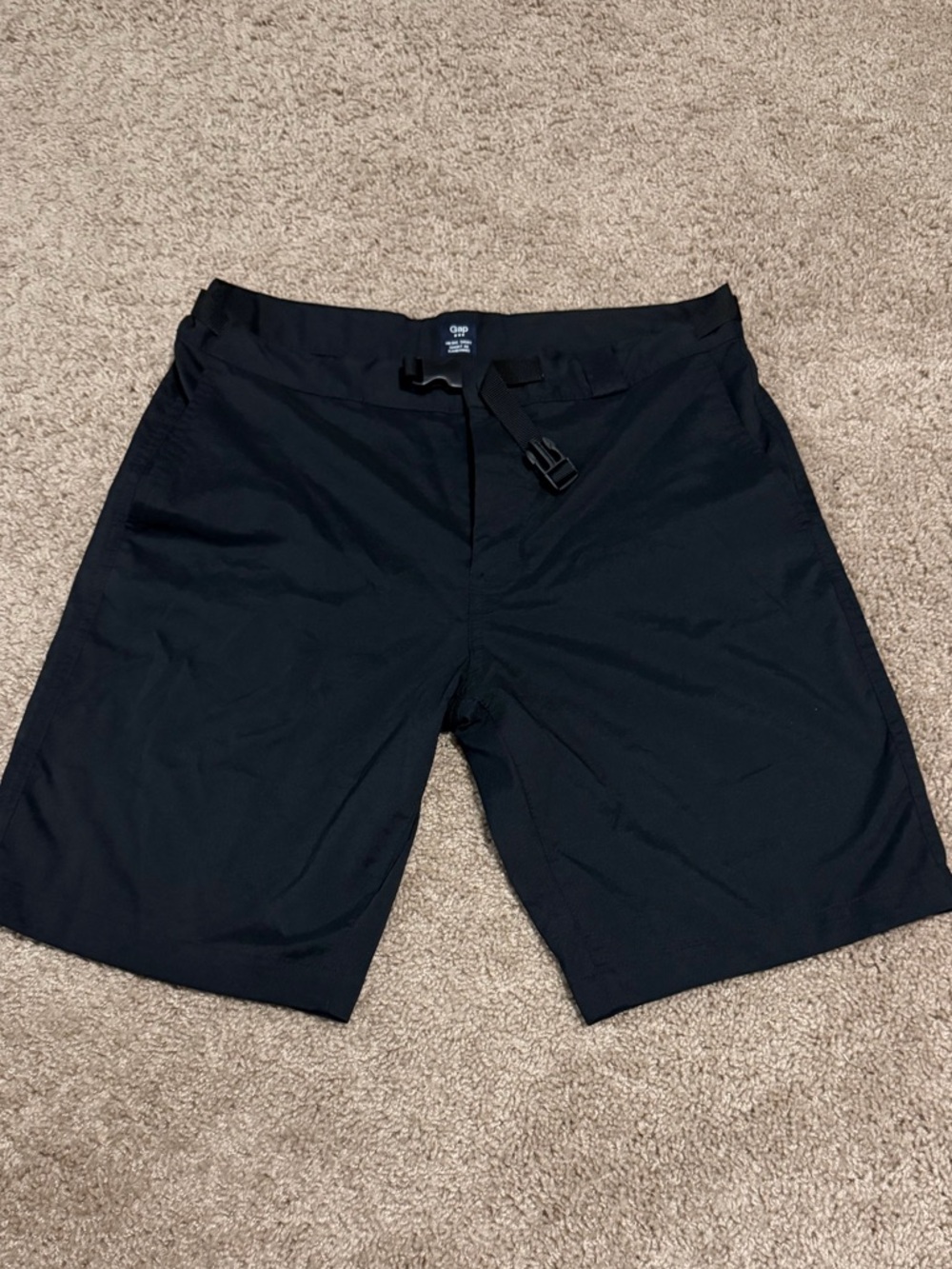 GAP Black Men's Shorts with Built-In Webbing Belt